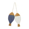 Houzbling Pair Of Fish Ornament (set Of 2) 23.25"l X 3"h Wood