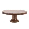 Houzbling Pedestal 10.5"d X 4.5"h Wood