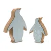 Houzbling Penguin (set Of 2) 6"h, 8"h Wood