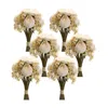 Houzbling Peony And Hydrangea Bouquet (set Of 6) 16.75"h Polyester