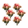 Houzbling Peony Bouquet (set Of 6) 16"h Polyester