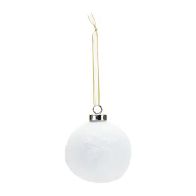 Houzbling Pine Cone Ball Ornament (set Of 6) 3"d Porcelain