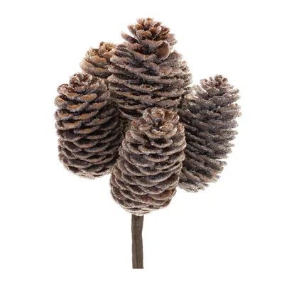 Houzbling Pine Cone Bundle (set Of 12) 9"h Cone In Brown