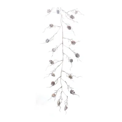 Houzbling Pine Cone Garland (set Of 2) 5.5'l Plastic/cone In Gray