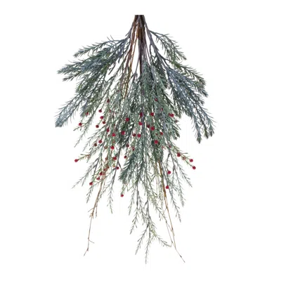 Houzbling Pine Swag 23.25"h Plastic In Black