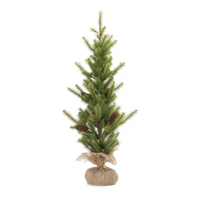 Houzbling Pine Tree W/burlap Base 3'h Pvc
