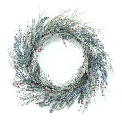 Houzbling Pine Wreath 24"d Plastic In Animal Print