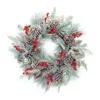 Houzbling Pine/berry/cone Wreath 27"d Plastic