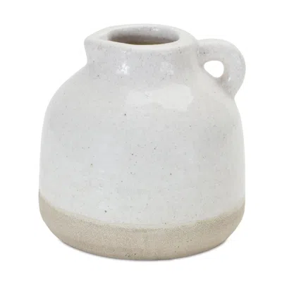 Houzbling Pitcher Bud Vase (set Of 3) 4.75"h Stoneware In White