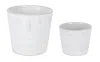 Houzbling Pot (set Of 2) 4.25"d X 3.5"h, 5.5"d X 5.25"h Porcelain