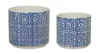 HOUZBLING POT (SET OF 2) 4.25"D X 4"H, 5"D X 4.75"H CERAMIC