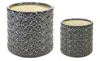 Houzbling Pot (set Of 2) 4.5"d X 4.5"h, 6.5"d X 6.25"h Terra Cotta