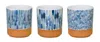 Houzbling Pot (set Of 3) 3.25"d X 3.5"h Dolomite