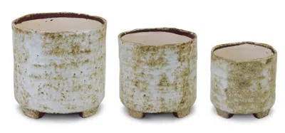 Houzbling Pot (set Of 3) 5"h, 6"h, 7"h Terra Cotta In Neutral