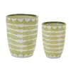 Houzbling Pot (set Of 6) 3"d X 4.25"h, 4"d X 5"h Dolomite