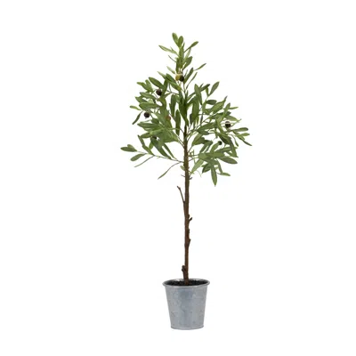 Houzbling Potted Olive Tree 31.5"h Polyester