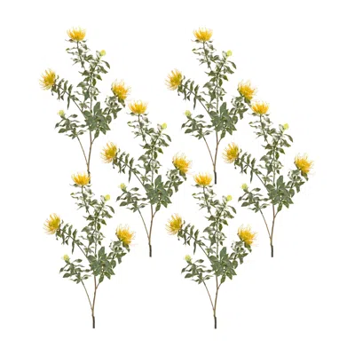 Houzbling Protea Stem (set Of 6) 34.25"h Plastic/flocking