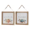 Houzbling Pumpkin Frame (set Of 2) 11.75"sq Mdf/paper