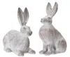 Houzbling Rabbit (set Of 2) 15"h, 17"h Resin