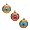 Houzbling Reflector Ornament (set Of 12) 4"h Glass