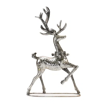 Houzbling Reindeer (set Of 2) 13.5"l X 22"h Iron In Metallic