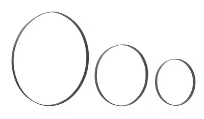 Houzbling Rings (set Of 3) 12"d, 17.75"d, 26"d Iron In Black