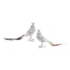 Houzbling Royal Bird (set Of 6) 9"l X 5"h Foam/fabric
