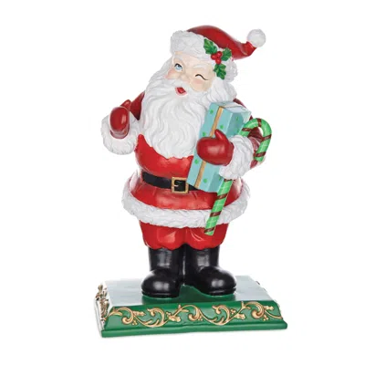 Houzbling Santa 11"h Resin In Multi