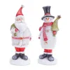 Houzbling Santa And Snowman (set Of 6) 6.5"h Resin