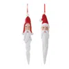 Houzbling Santa Drop Ornament (set Of 6) 8.25"l Resin