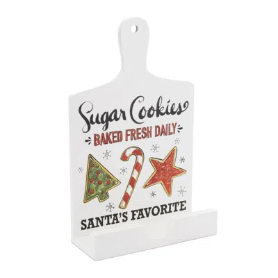 Houzbling Santa's Favorite Cookie Cook Book Holder 8.5"l X 13.5"h Mdf/iron
