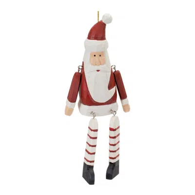 Houzbling Santa Ornament (set Of 6) 9"h Wood