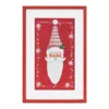 Houzbling Santa Plaque 12"l X 18"h Wood/mdf
