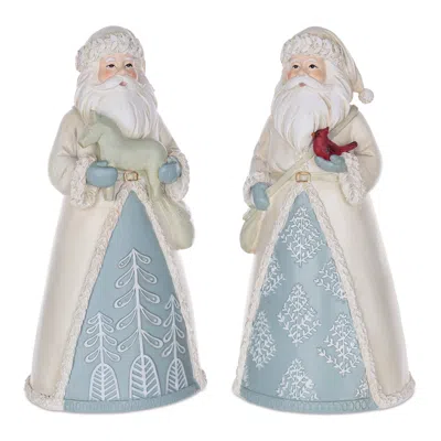 Houzbling Santa (set Of 2) 10.5"h Resin