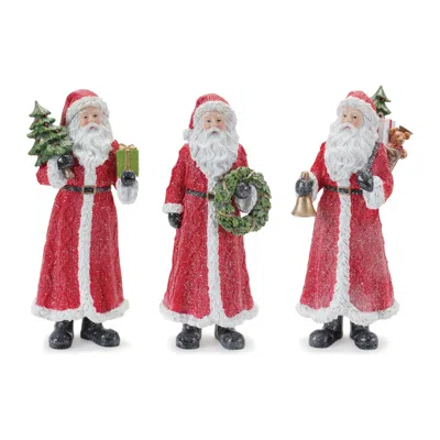 Houzbling Santa (set Of 3) 15"h Resin