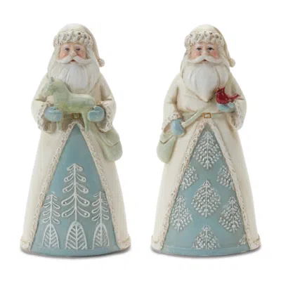 Houzbling Santa (set Of 6) 5"h Resin