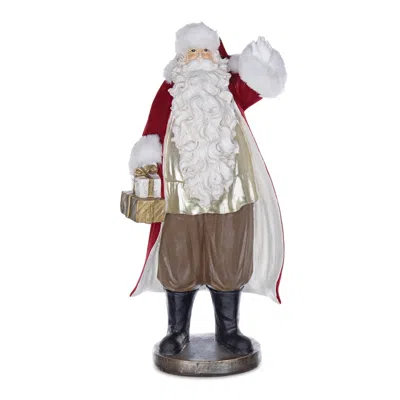 Houzbling Santa W/packages 17"h Resin