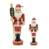 Houzbling Santa W/sign (set Of 2) 8"h, 12"h Resin