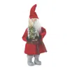 Houzbling Santa W/tree 15"h Plastic/fabric