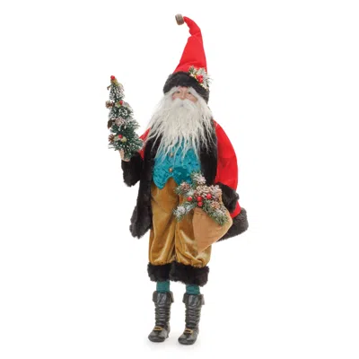 Houzbling Santa W/tree 26.5"h Polyester/resin