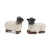 Houzbling Sheep (set Of 6) 3"h, 3.25"h Resin