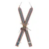 Houzbling Ski Ornament (set Of 2) 15.5"h Wood/jute