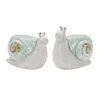 Houzbling Snail Planter (set Of 2) 8.25"l X 6.5"h, 7.25"l X 7"h Terra Cotta