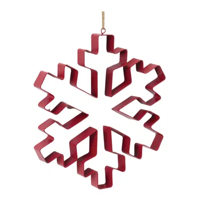 Houzbling Snowflake Cookie Cutter Ornament (set Of 4) 10.5"h Metal