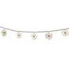 Houzbling Snowflake Garland (set Of 2) 5.5'l Cotton/wool