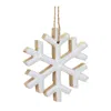 Houzbling Snowflake Ornament (set Of 12) 4"h Mdf
