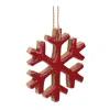 Houzbling Snowflake Ornament (set Of 12) 4"h Mdf