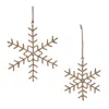 Houzbling Snowflake Ornament (set Of 12) 6.5"h, 8.5"h Iron/thread
