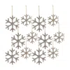 Houzbling Snowflake Ornament (set Of 12) 7"h, 9.25"h Mdf