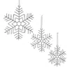 Houzbling Snowflake Ornament (set Of 12) 9.75"h, 12.5"h, 16.25"h Wire